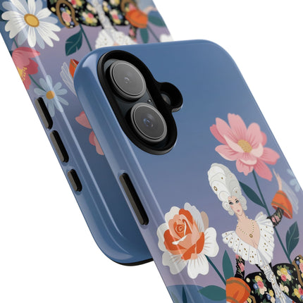 🌸🎀 The Grand Floral Promenade Phone Case – Art Deco Fashion Fantasy