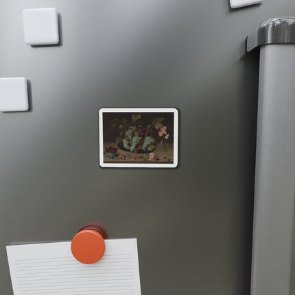 Still-life with Grapes, Flowers, & Berries by Isaak Soreau Die-Cut Magnets (5 Sizes)