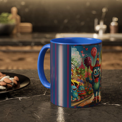 Monster Parade Madness Colorful Mugs (11oz, 15oz)