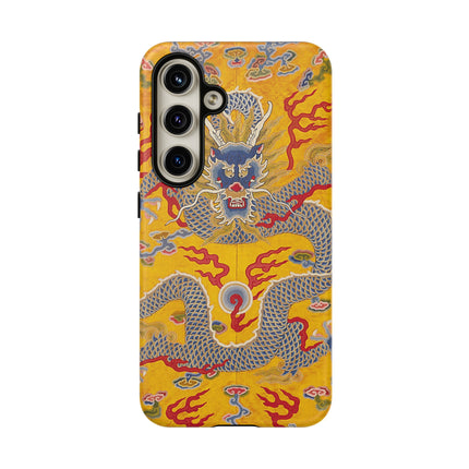 Majestic Dragon Regalia – Imperial 12-Symbol Robe Phone Cases