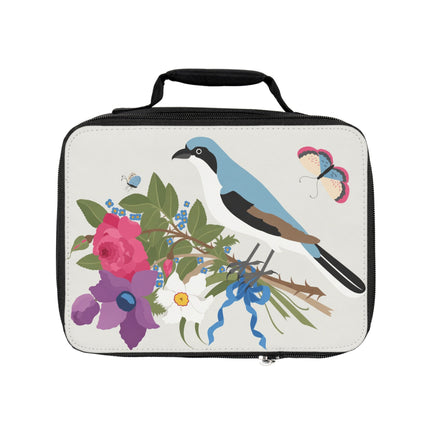 Bluebird & Butterfly Lunch Bag – Spring Harmony & Delicate Beauty