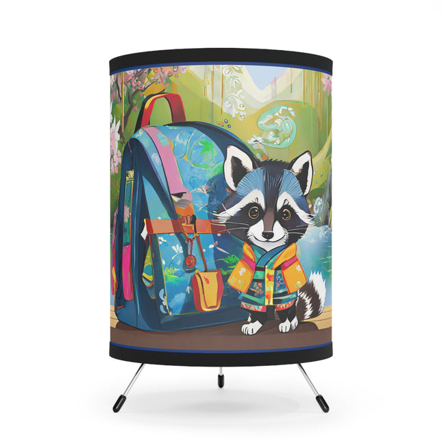 Baby Racoon Tripod Lamp