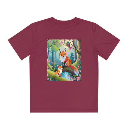 Mischievous Fox Youth Competitor Tee – Forest Fun & Whimsical Adventure