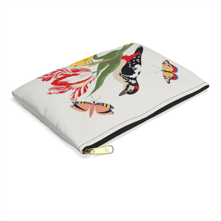 Woodpecker & Tulip Accessory Pouch – Vibrant Energy & Cheerful Charm