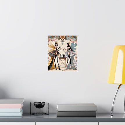 🧚✨ The Quiet Work of Fairies Matte Vertical Poster – Enchanted Atelier & Gentle Magic