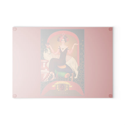 January & Garnet Zodiac Glass Cutting Board