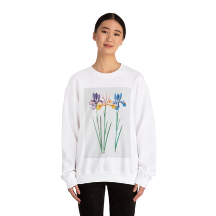 Blue Iris by Anselmus Boëtius de Boodt Heavy Blend™ Crewneck Sweatshirt