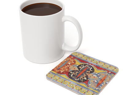 Reproduction of the Shield Frieze by Emile Gilliéron Cork Back Coaster