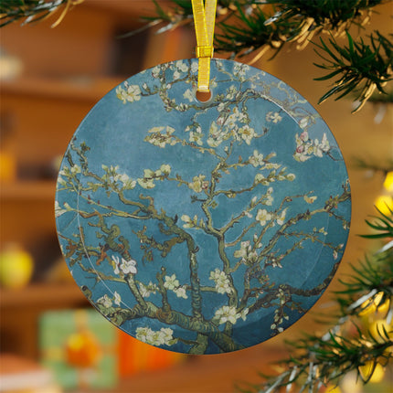 Almond Blossom by Vincent van Gogh Glass Ornament
