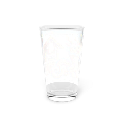 Playful Dragon's Christmas Glass, 16oz