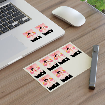 Pierrot & Fairies Dressed in Pink by Sofia Chiostri Sticker Sheets