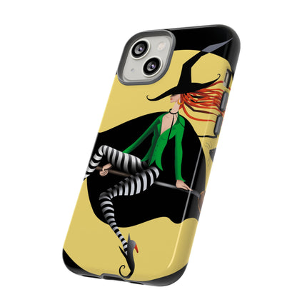 A Witch’s Moonlit Flight Phone Cases