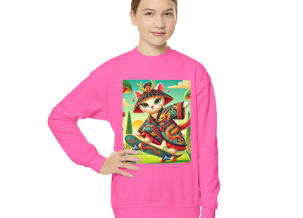 Dragon Dance on Wheels Youth Crewneck Sweatshirt
