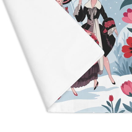 🌹❄️ The Ladies Of The Winter Rose Court Placemat – Art Deco Holiday Elegance