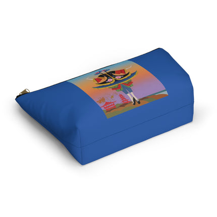Kabuki Dancer at Twilight Cosmetic Bag – Elegant Performance & Vibrant Fantasy