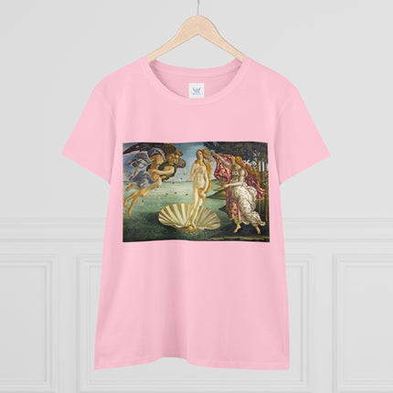 Birth of Venus by Sandro Botticelli Women's Midweight Cotton Tee