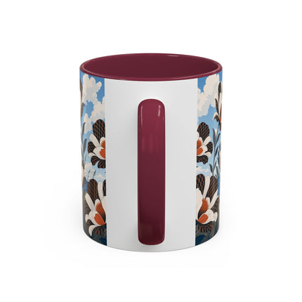 🌊🌼 The Windswept Seaside Promenade Colorful Mug – Art Deco Coastal Elegance