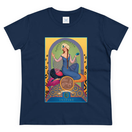 December & Tanzanite (from the Gem Series) by Sofia Chiostri Women's Midweight Cotton Tee