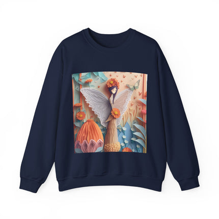 Zinnia Fairy Unisex Heavy Blend™ Crewneck Sweatshirt