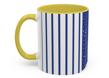 Snowman in Falling Snow Colorful Mugs (11oz, 15oz)
