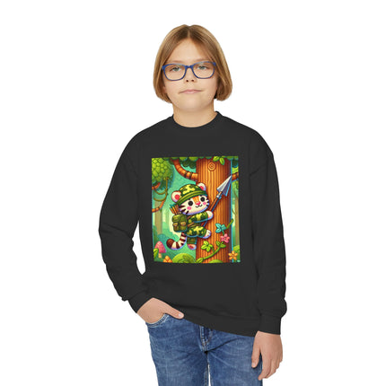 Stealthy Stripes Youth Crewneck Sweatshirt