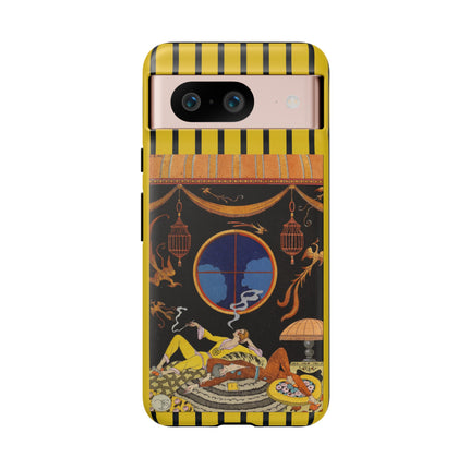 Falbalas et fanfreluches La paresse (Laziness) by George Barbier Phone Cases
