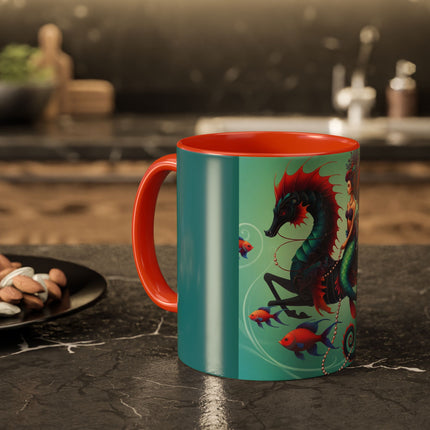 Mermaid & Sea Dragon Mug – Ocean Guardian & Mythic Beauty