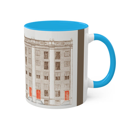 Amsterdam Canal Houses by Johan Teyler Colorful Mugs, 11oz