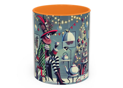 Whimsical Christmas Tea Party Colorful Mugs (11oz, 15oz)