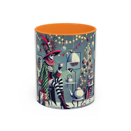 Whimsical Christmas Tea Party Colorful Mugs (11oz, 15oz)