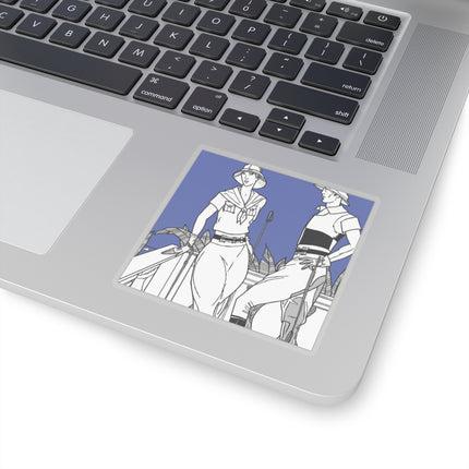 Coastal Elegance Kiss-Cut Stickers (4 Sizes)