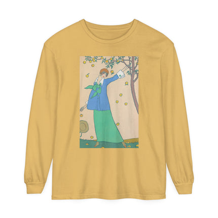 Le Verger by Georges Lepape Garment-dyed Long Sleeve T-Shirt