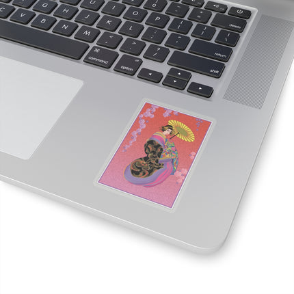 Enchanting Geisha Kiss-Cut Stickers (4 Sizes)