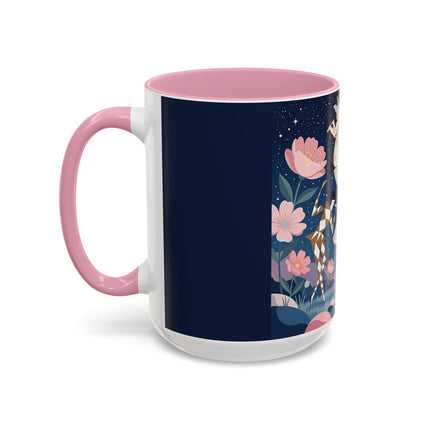 🕛🌸 Midnight Waltz Before Christmas Colorful Mug – Art Deco Holiday Fantasy