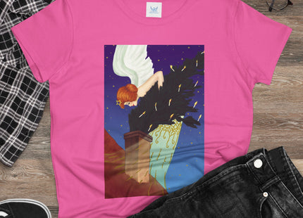 The Christmas Angel Women's Midweight Cotton Tee