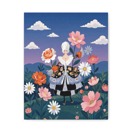 🌸🎀 The Grand Floral Promenade Placemat – Art Deco Fashion Fantasy