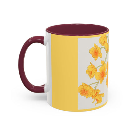 Golden Bow Orchid by Tanigami Kônan Colorful Mugs (11oz, 15oz)