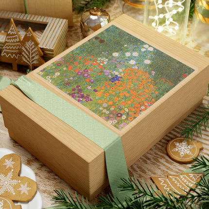 Cottage Garden by Gustav Klimt Kiss-Cut Stickers (4 Sizes)
