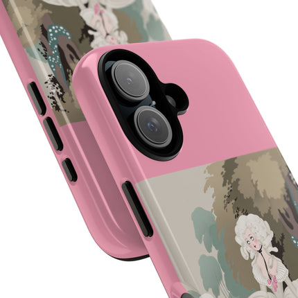 Rococo Garden Reader Phone Case – Whimsical Elegance & Timeless Charm