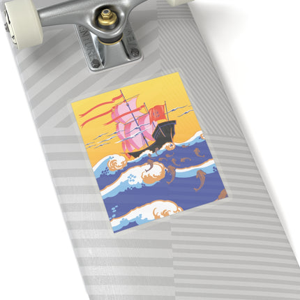 Golden Seas and Whimsical Dreams Kiss-Cut Stickers (4 Sizes)