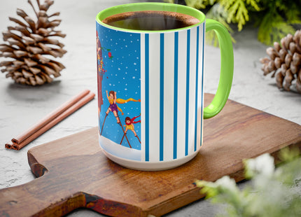 Snowfall & Couture Colorful Mugs (11oz, 15oz)