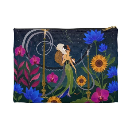 🌙🕯️ The Lady Of The Midnight Garden Accessory Pouch – Art Deco Nocturne