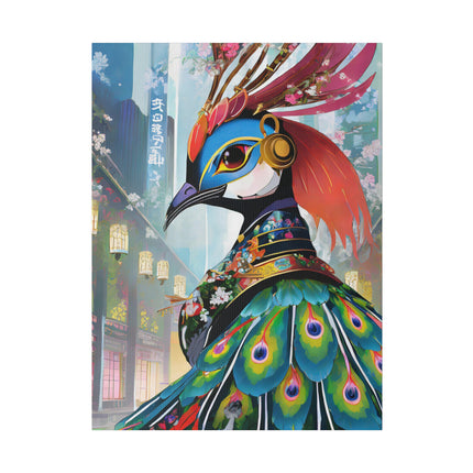 Techno Plumes Matte Canvas, Stretched, 0.75"