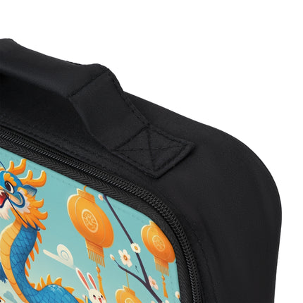 The Blue & Gold Dragon Festival Parade Lunch Bag – Joyful Celebration & Cultural Magic