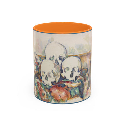 The Three Skulls by Paul Cézanne Colorful Mugs (11oz, 15oz)