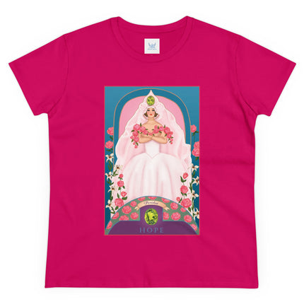 August & Peridot (from the Gem Series) by Sofia Chiostri Women's Midweight Cotton Tee