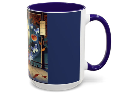 Court Magician with Ghost Butterflies Colorful Mugs (11oz, 15oz)