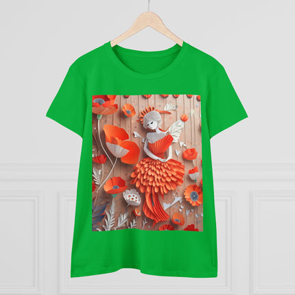 Poppy Fairy Women's Midweight Cotton Tee