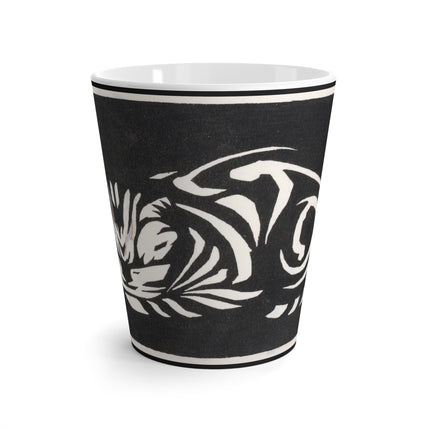December (Cat Lying) by Anna Julia de Graag Latte Mug