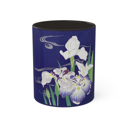 Irises by Kogyo Tsukioka Colorful Mugs, 11oz